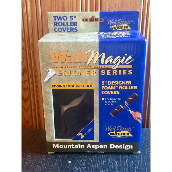 Wagner Wall Magic Paint Rollers Mountain Aspen Design 5" NEW - Picture 1 of 5